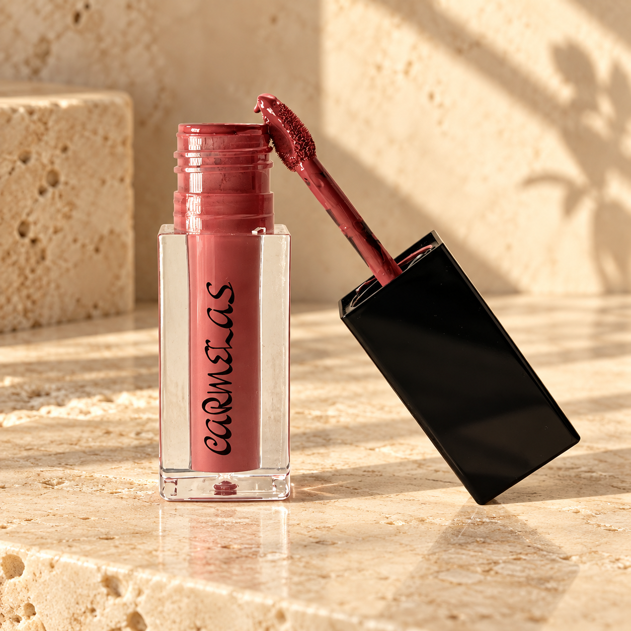 Carmelas Ilusion matte liquid lipstick with applicator